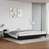  Okvir kreveta s uzglavljem bez madraca crni 200x200 cm | shoptok.hr