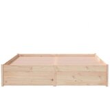  Posteljni okvir iz trdnega lesa 135x190 cm, (20647622) | Shoptok.si