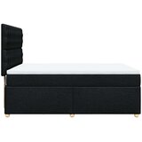  Krevet s oprugama i madracem crni 160x200 cm od tkanine | shoptok.hr