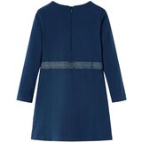 Dječja haljina s dugim rukavima modra 128 | shoptok.hr