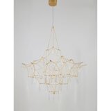 Nova Luce Kovinska LED viseča svetilka v zlati barvi ø 80 cm Goro – | Shoptok.si