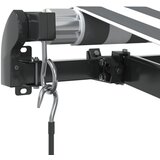 Tenda na ručno uvlačenje s LED antracit i bijela 450 x 350 cm | Eponuda.com