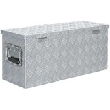 Aluminijska kutija 76,5 x 26,5 x 33 cm srebrna | shoptok.hr