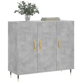  Komoda siva boja betona 90x34x80 cm od konstruiranog drva | shoptok.hr
