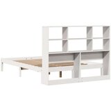 vidaXL Krevet s regalom z knjige bez madraca bijeli 140x200cm borovina | shoptok.hr