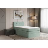 MID.YOU BOXSPRING POSTELJA 90 cm x 200 cm , tekstil, leseni material metino zelena u