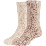 Skechers 2PPK Wm Cozy Fuzzy Socks Bež