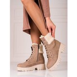 T.SOKOLSKI Women's suede ankle boots Shelovet Cene