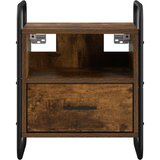  Viseći Noćni Ormar 2 kom. Dimljeni hrast 40 x 30 x 50 cm | shoptok.hr