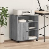  Stalak za pisač s kotačima siva boja hrasta 60 x 50 x 67 cm | shoptok.hr