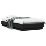 vidaXL Posteljni okvir z LED lučkami črn 75x190 cm Cene