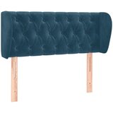  Uzglavlje s ušima tamnoplavo 103x23x78/88 cm baršunasto | shoptok.hr
