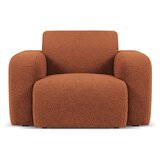 Micadoni Home Rjav fotelj iz tkanine bouclé Molino – Cene