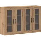  Ormarčići montirani na zid 2 pcs Artisan hrast i crna | shoptok.hr