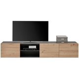 Hom`in viseča nizka omarica 200/36,7/42 cm antracit, hrast artisan | Shoptok.si
