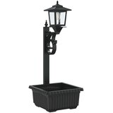  Ulična svjetiljka s saksijom Crna 29 x 28 x 74 cm ABS i PP | shoptok.hr