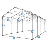  Skladišni šator PRIME PLUS 4x8x3,0 m 720 g/m² | shoptok.hr