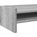  Stalak za monitor siva boja hrasta 42x24x16cm konstruirano drvo | shoptok.hr