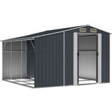 vidaXL Vrtna lopa antracitna 277x279x179 cm pocinkano jeklo | Shoptok.si