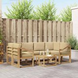  Set vanjskih sofa 7 kom. Bijela i bež | shoptok.hr