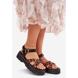 Boto Ladies platform sandals in leopard print brown Gevinniser | shoptok.hr