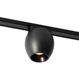 QAZQA Moderni črni reflektor za enofazni tirni sistem 6W 3000K - Magnetic Zagaye Cene