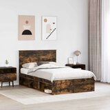  Konstrukcija postelje z vzglavjem Dimljeni oreh 120 x 200 cm, (5000103742) | Shoptok.si