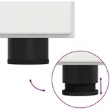 vidaXL Strani šal s polico Bela z visokim sijajem 55.5 x 29 x 100 cm | Shoptok.si