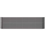 vidaXL Visoka greda iz prašno premazanega jekla 260x40x68 cm antracit | Shoptok.si