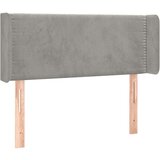  Vzglavje z ušesi svetlo sivo 83x16x78/88 cm žamet, (20736161) | Shoptok.si