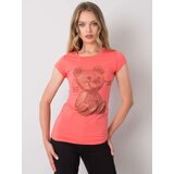 ex moda T-shirt-EM-TS-ES-21-531.14-coral | Shoptok.si
