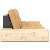 Karup Design Senf žuta/svjetlo smeđa sklopiva sofa od samta 244 cm Base – | shoptok.hr