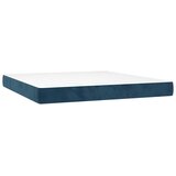  Krevet s oprugama i madracem tamnoplavi 180x200 cm baršunasti | shoptok.hr