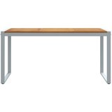  Stol za vrt Siva 160 x 80 x 75 cm Čvrsto drvo akacije | Eponuda.ba