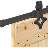  Klizna vrata NARVIK Prirodna i crna 85 x 210 cm (213,5 cm) | shoptok.hr