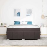  Krevetna konstrukcija Tamno smeđa 180 x 200 cm tkanina | Eponuda.ba