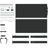 vidaXL Vrtna vrata Crna 100 x 100 cm Čelik s praškastim premazom | shoptok.hr