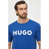 Hugo Bombažna kratka majica moški, turkizna barva | Shoptok.si