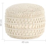  Ručno rađeni tabure s makrameom 45 x 30 cm pamučni | shoptok.hr
