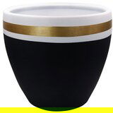 WALLXPERT decorative pot ibiza 37 black gold white Cene