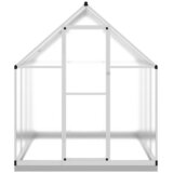  Staklenik s okvirom srebrni 224 x 169 x 202 cm aluminijski | Eponuda.com