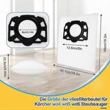 INORCO Vrečka za prah z nadomestnimi deli, združljiva z dodatki za sesalnik Karcher Wd5 Wd6 Mv4 Mv5 Mv6 Vrečka za sesalnik, (21987103) | Shoptok.si