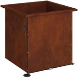  Vrtna posuda za sadnju s LED svjetlom 2 kom. Rđa - Otporni čelik 50 x 50 x 48 cm 2 | shoptok.hr