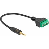 Delock kabel AVDIO 3,5M &amp;ndash; terminal block adapter 4pin 20cm črn 66268, (21028208) Slike