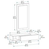 Hanah home Polica 82x15,8x29,6 cm Bež-bijela | Eponuda.ba