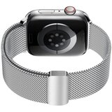 INF Grafitni milanski pašček iz nerjavečega jekla za Apple Watch Silver L, (22103091) | Shoptok.si