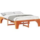  Konstrukcija postelje Rjava 150 x 200 cm Masivno borovo les, (5000127108) | Shoptok.si