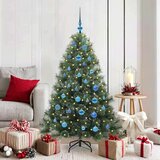 vidaXL Umjetno božićno drvce s stalakom Zelena 150 cm PE i PVC | shoptok.hr