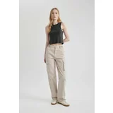 Defacto Straight Fit Cargo Trousers