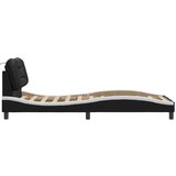  Okvir kreveta s LED-om bez madraca Hvar crno-bijeli 90x200 cm | shoptok.hr